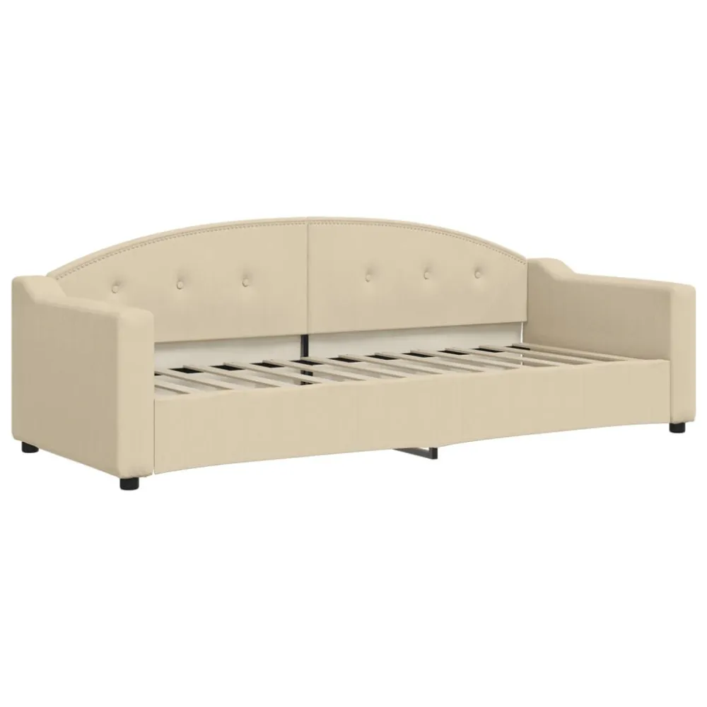 Caravan Matras Slaapbank 80x200 cm stof crèmekleurig