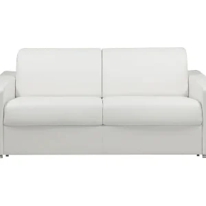 Driezits express bedbank 22 cm Kunstleer Wit CALITO