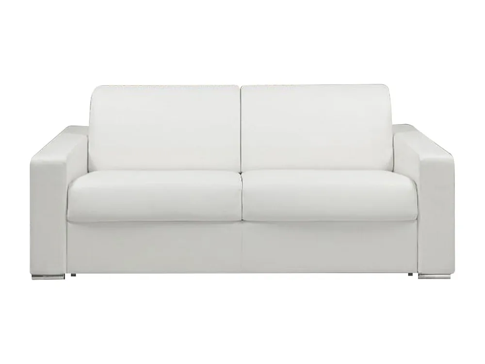 Driezits express bedbank 22 cm Kunstleer Wit CALITO