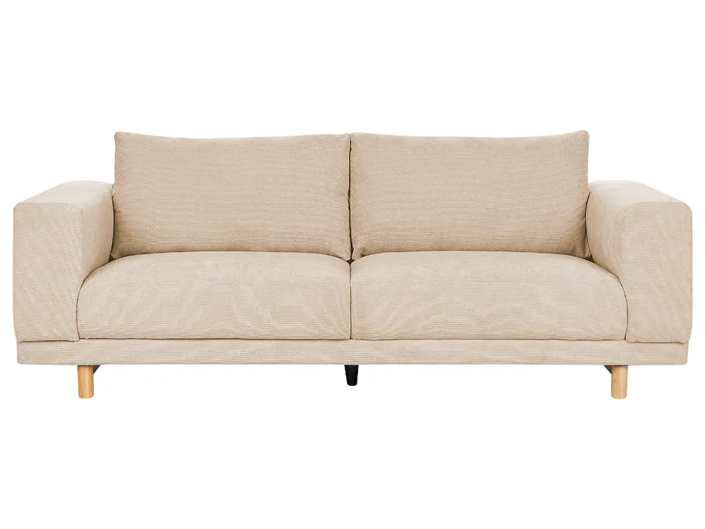Driezitsbank corduroy natuurtint NIVALA - Universeel Pasmodel