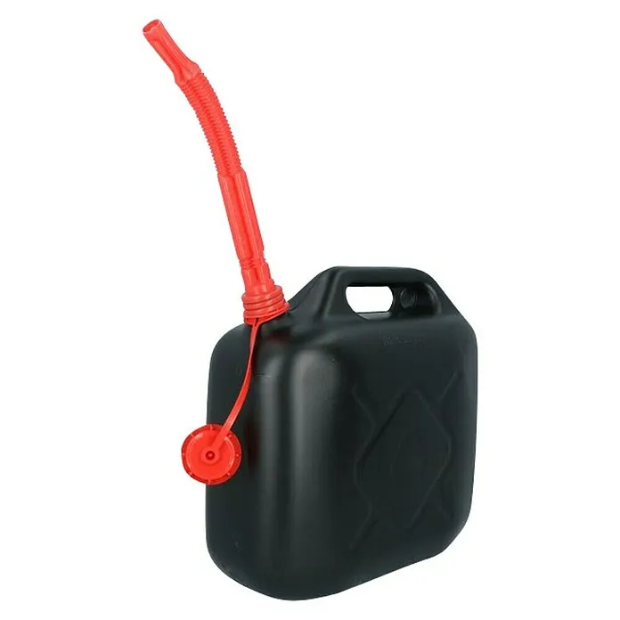 Carpoint Benzine jerrycan Zwart - 10 l, Kunststof met Beschermende Handschoenen