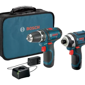 BOSCH 12V MAX 2-Tool Combo Kit w/ 3/8" Drill/Driver & Impact Driver - Universeel Toepasbaar