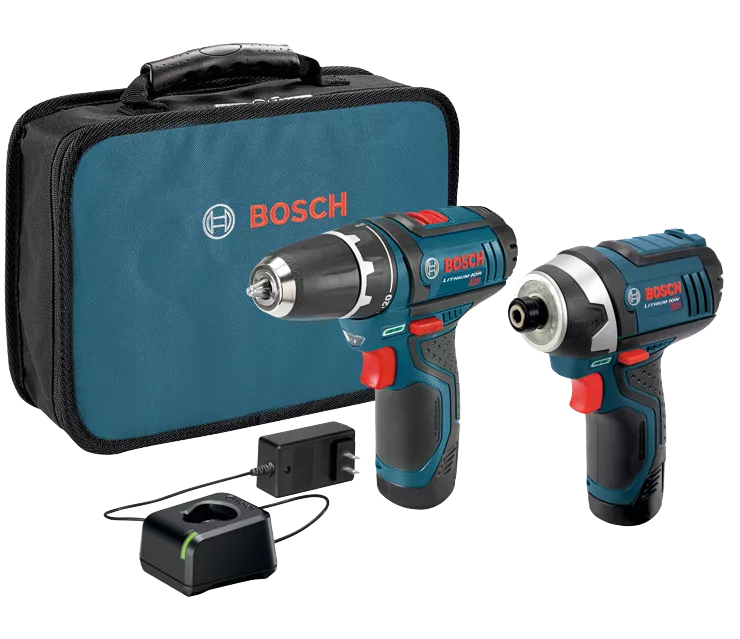 BOSCH 12V MAX 2-Tool Combo Kit w/ 3/8" Drill/Driver & Impact Driver - Universeel Toepasbaar