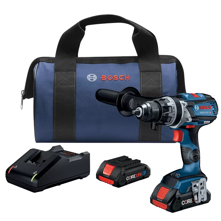 BOSCH 18V Connected-Ready 1/2" Hammer Drill/Driver Kit met anti-corrosie coating