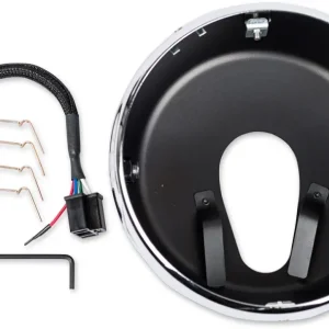 J.W. SPEAKER HEADLIGHT ADAPTER KITS MOUNT HEADLIGHT MOGU CHR Complete Set met Bedrading en Zekeringen