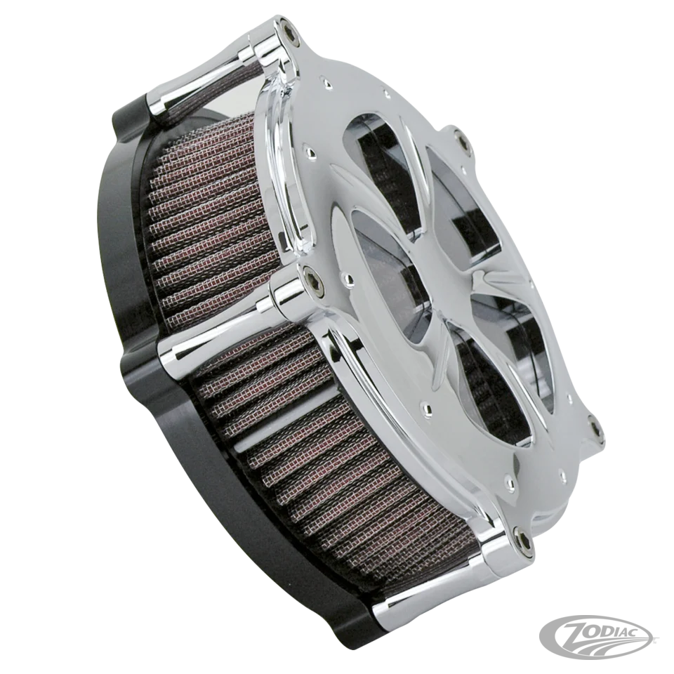 GZP Chrome Panorama Aircleaner w/clear w Harley-Davidson
