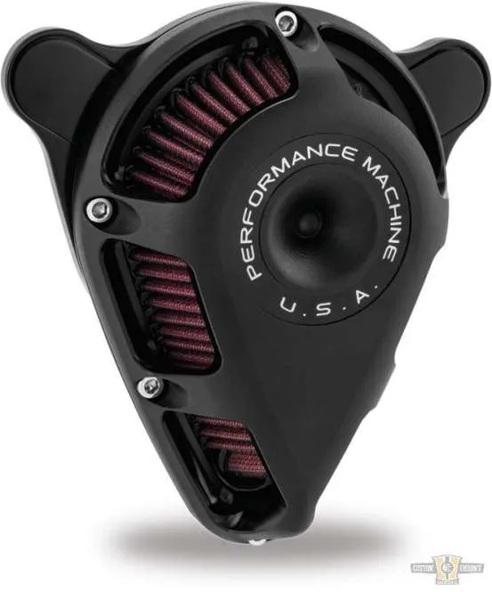 Jet Air Air Cleaner Ravenzwart Ops Harley-Davidson voor motorbay