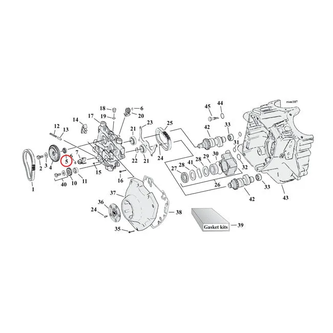 Spacer, Cam Drive Gear .287 Inch Harley-Davidson