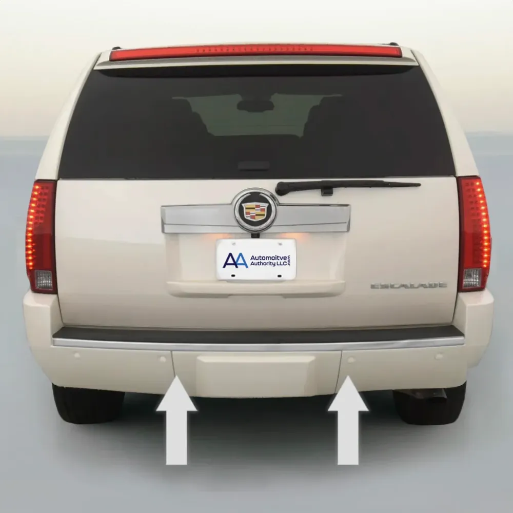2007-2014 Cadillac Escalade Verchroomd Rear Bumper Trim Molding