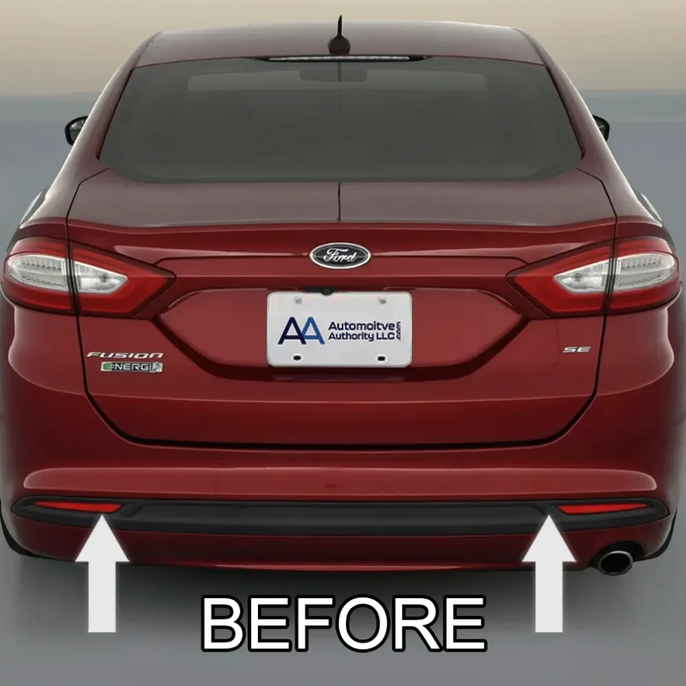2013-2017 Ford Fusion Chroom Rear Bumper Trim Molding