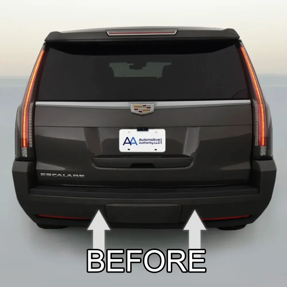 2015-2020 Cadillac Escalade Chroom Rear Bumper Trim Molding