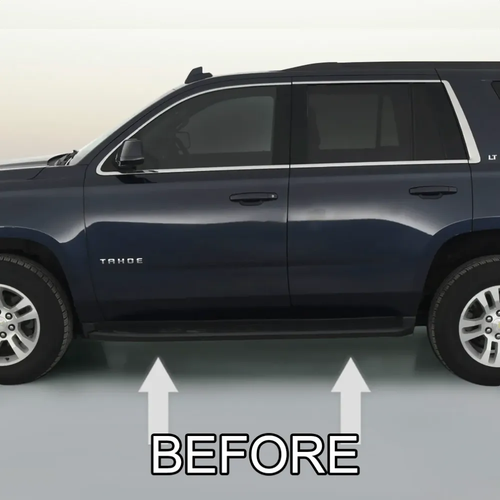 2015-2020 Chevy Tahoe / Suburban Verchroomd Running Board Trim Molding