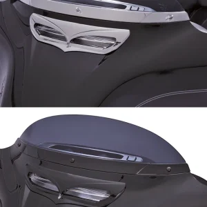 Ciro Horizon BW LED windshield trim chr Harley-Davidson