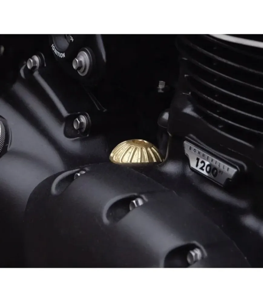 Oil Cap Gouden Engine Triumph - Roswell