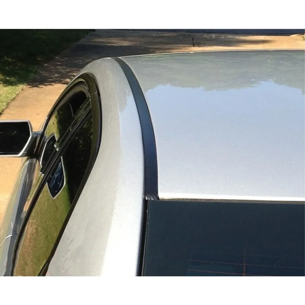2021-2023 Hyundai Elantra Zwart Carbon Fiber Roof Top Trim Molding Kit