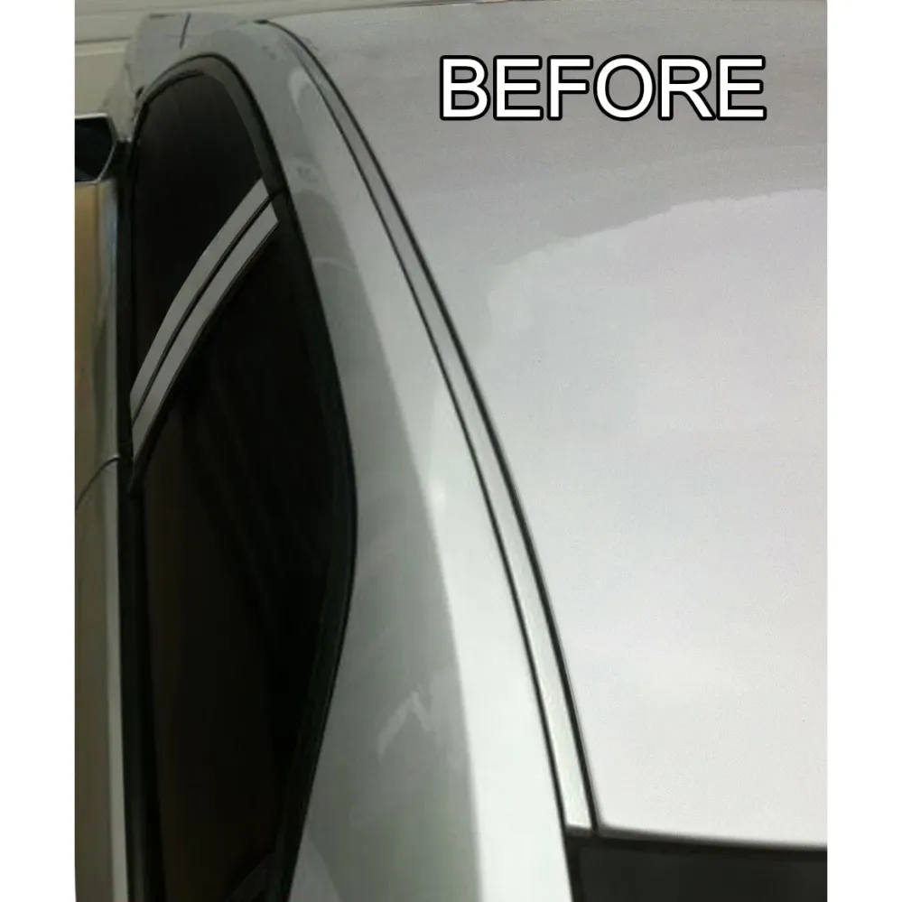 Zwarte 2021-2023 Hyundai Elantra Metaalglans Roof Top Trim Molding Kit