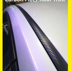 2015-2017 Chrysler 200 Black Koolstof Fiber Roof Top Trim Molding Kit
