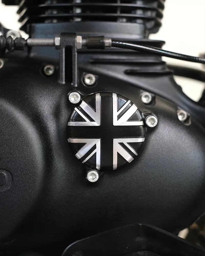 Kit Sump Plug and Oil Cap "Union Jack" Royal Enfield 350cc
