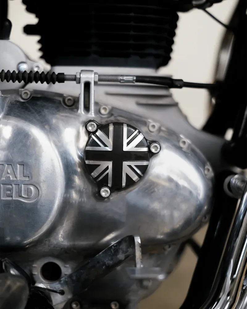 Kit Sump Plug and Oil Cap "Union Jack" Royal Enfield 350cc