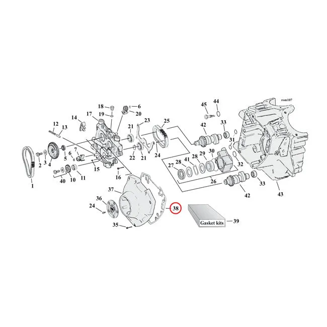 Cometic Gaskets, Cam Cover Afm .060 Inch Harley-Davidson