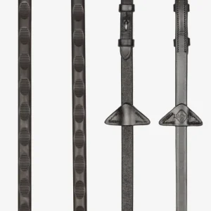 Magna Grip Elastisch Reins Brown/Silver C
