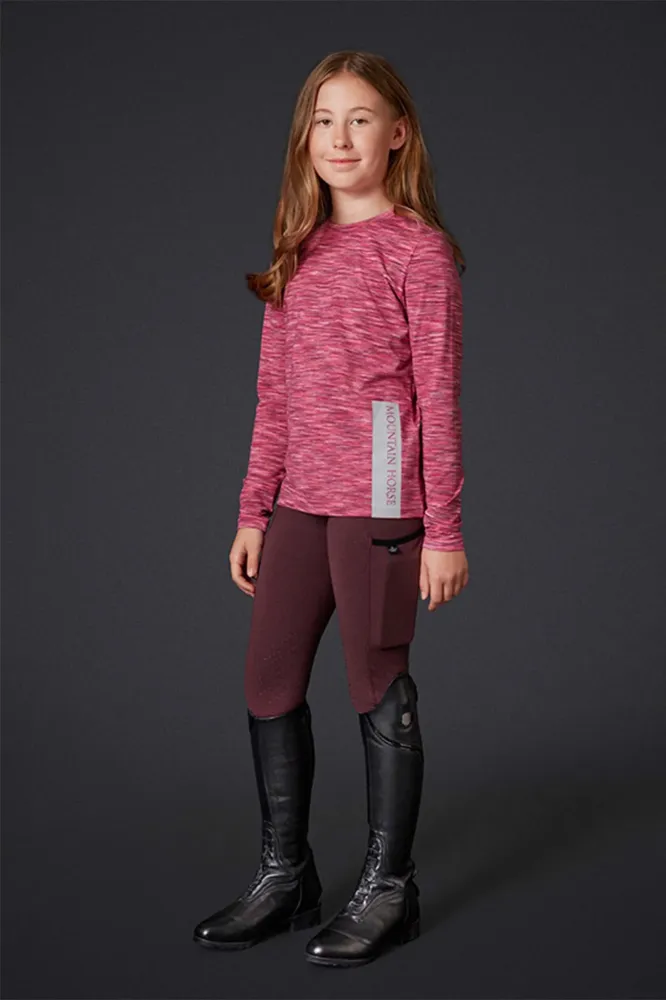 Flora Full Seat Tech Riding Tights Women Dieprood 14 Heavy Duty constructie