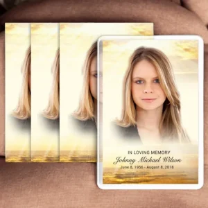 Shine Funeral Prayer Card Design & Print (Pack 50) - Directe Montage