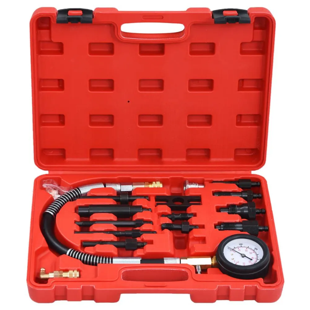 14-delige Compressiemetertestset diesel Heavy Duty Uitvoering