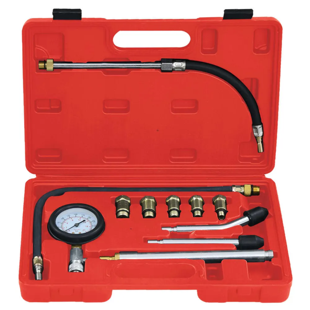 Zuiger Montage 12-delige Compressietesterset voor benzinemotoren