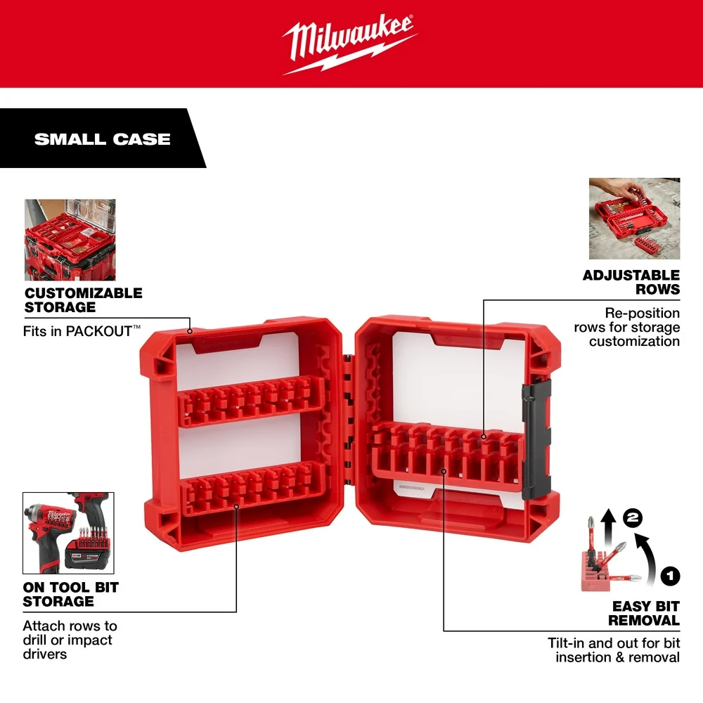 Centrale console organizer MILWAUKEE Customizable Gering Case Impact Driver Accessories