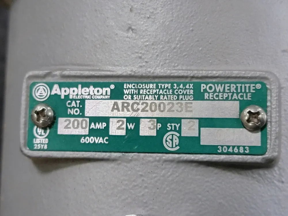 200A 600VAC Pin and Sleeve Connector Body ARC20023E