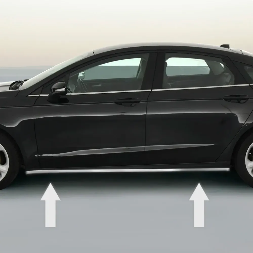 Pasta 2013-2017 Ford Fusion Chroom Rocker Panel Trim Molding
