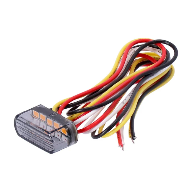Luz Led Fastline, Piloto Trasero Con Intermitente Lente Smoke Para Harley Davidson