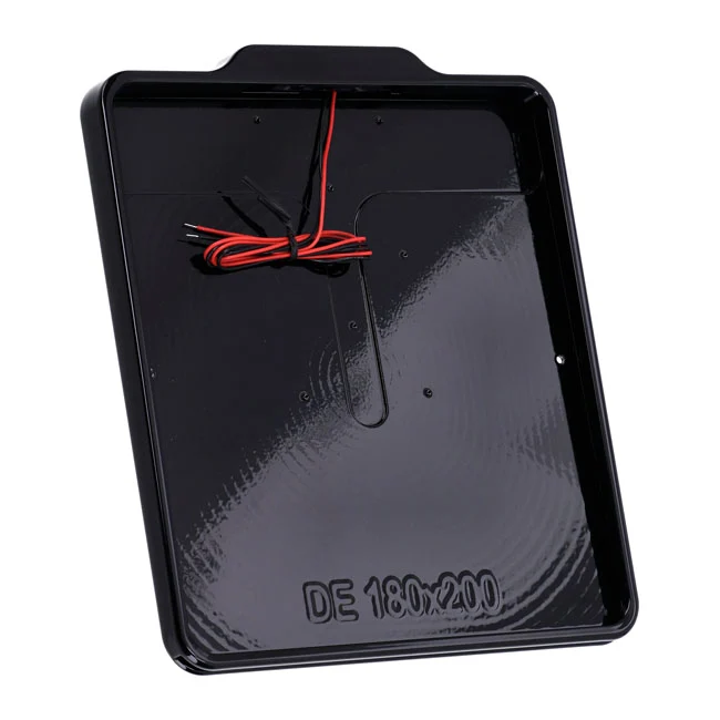 DMP, Marco De Matrícula Con Luz 5.0 DE. Negro Brillante Para Harley Davidson met eenvoudige applicatie