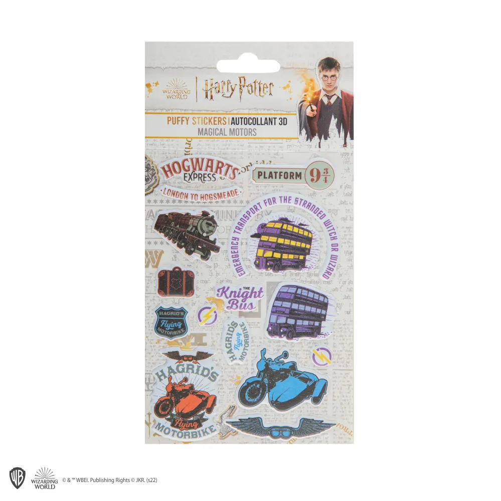 Gepersonaliseerde Magical Motors Puffy Foam Stickers