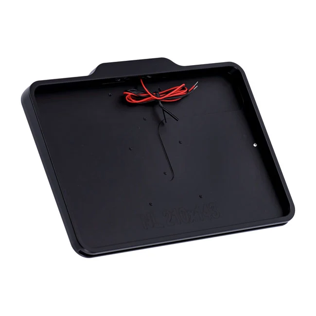UV-bestendige DMP, Marco De Matrícula Con Luz 5.0 NL BE. Negro Mate Para Harley Davidson
