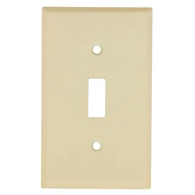 1-Pole Toggle Switch Plate Cover (Ivory) met UV-filter | krasbestendig