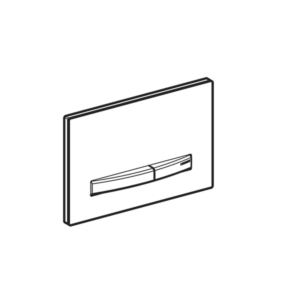 Geberit Sigma 50 Koolzwart Actuation Plate met OEM-passende vorm