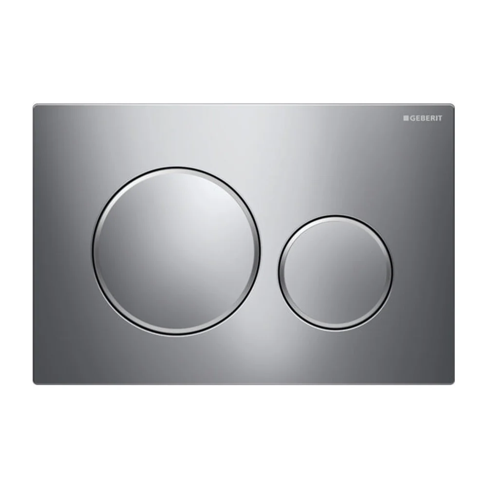 Geberit Sigma 20 Satin-Chrome-Satin Drive Plate voor verbeterde aerodynamica