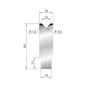 Part No. 3162 @ 835mm 88 Degree Die Insert