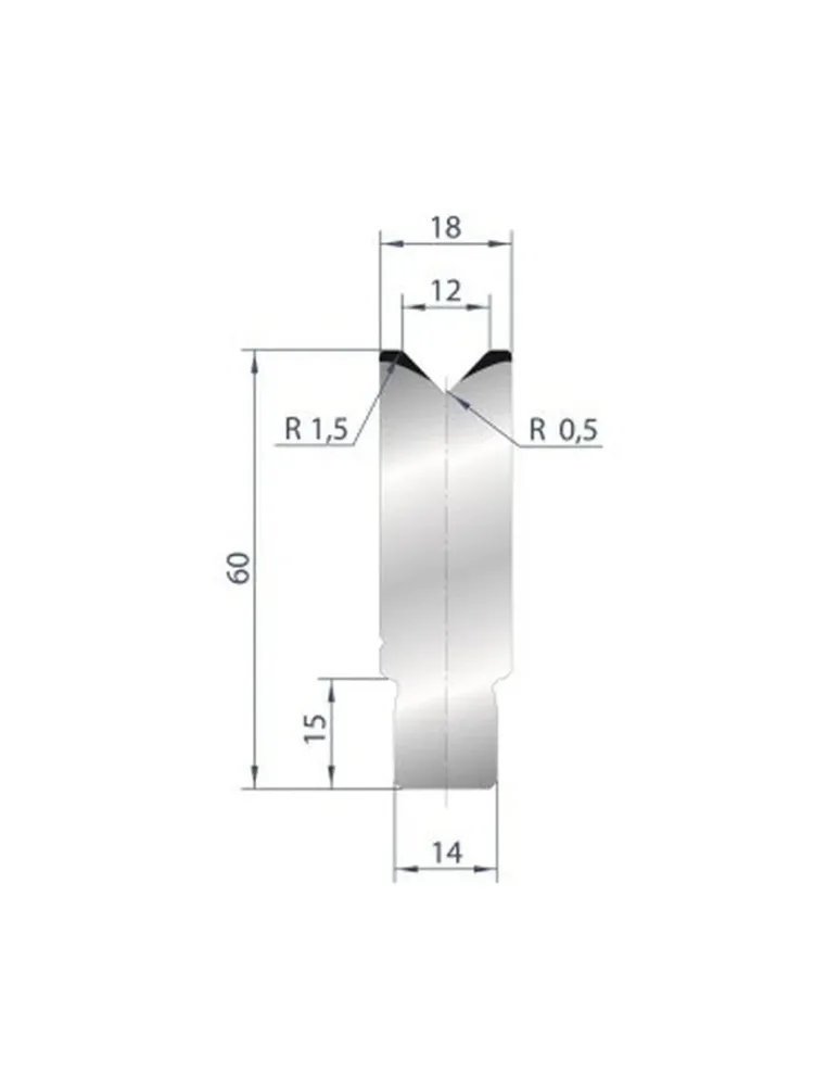 Part No. 3162 @ 835mm 88 Degree Die Insert