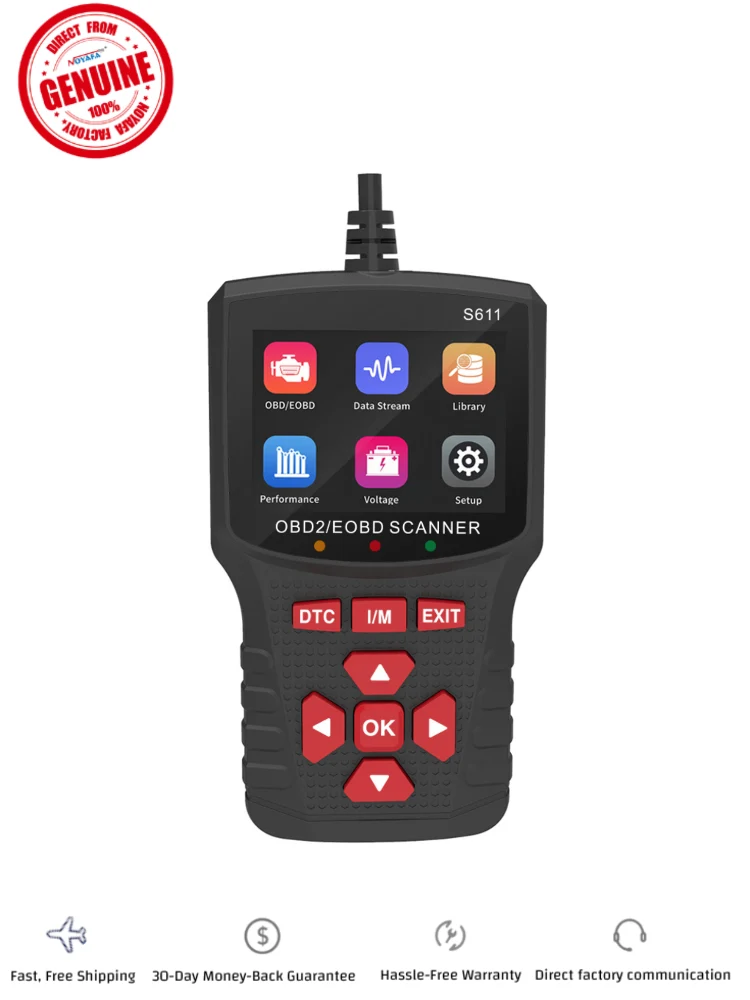 CAN Bus Noyafa NF-S611 Bestes Auto Diagnose-Tool-Plug-and-Play-Unterstützung OBD II/EOBD-Protokolle zum schnellen Abfragen...
