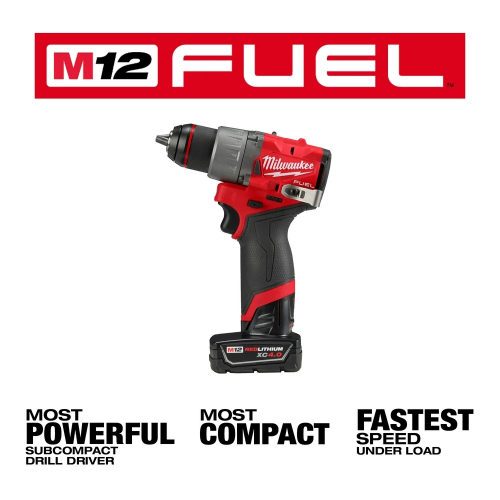 MILWAUKEE M12 FUEL™ 1/2" Drill/Driver Kit