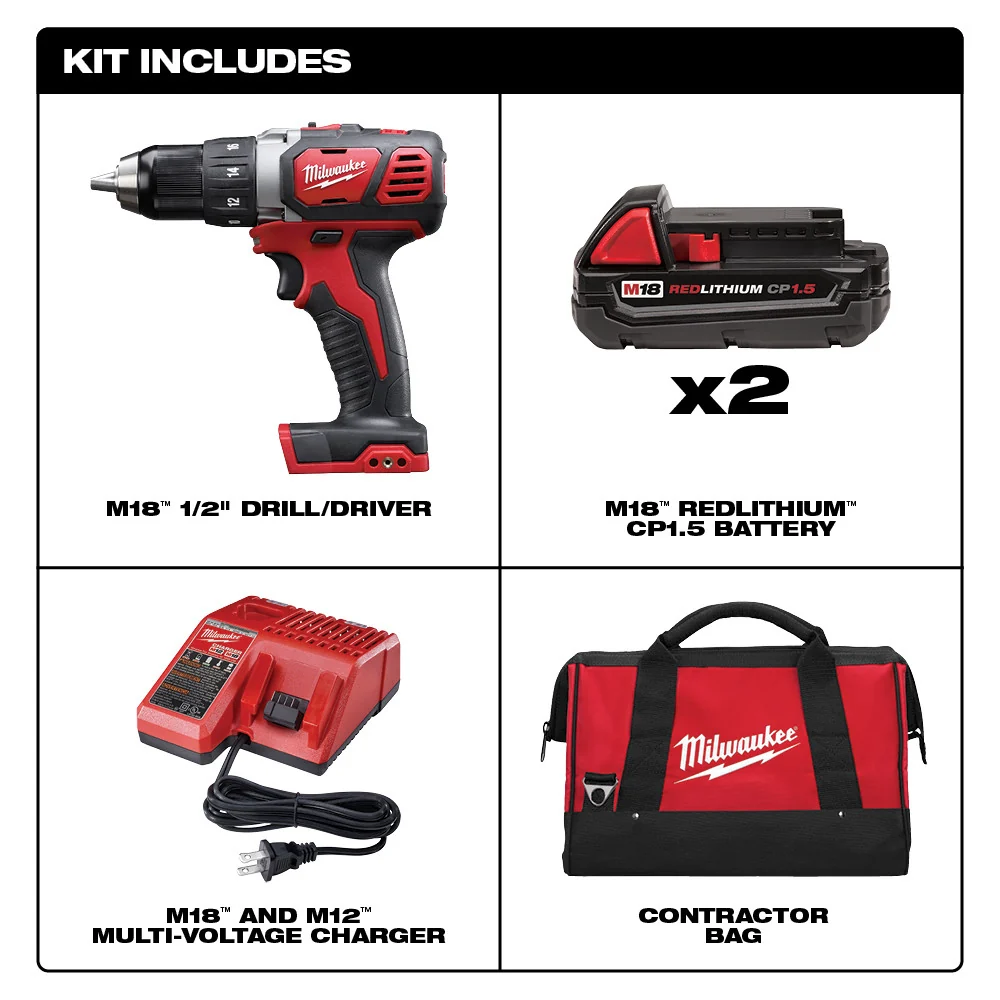 MILWAUKEE M18™ Klein 1/2" Drill Driver Kit