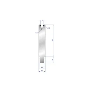Part No. 3237 @ 40mm 30 Degree Enkel V Die
