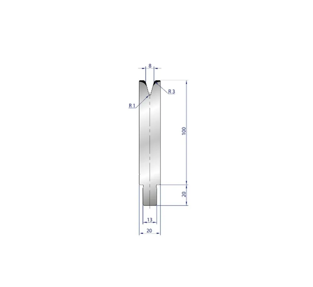 Part No. 3237 @ 40mm 30 Degree Individueel V Die met Torx en Inbusbits
