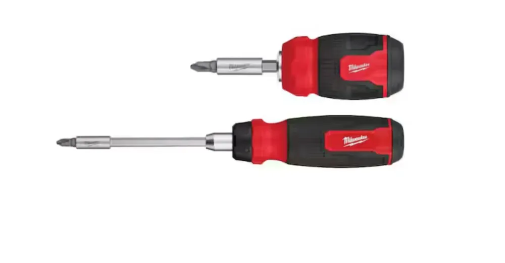 14--1 Ratcheting Multi-Bit Screwdriver and 8--1 Gering Multi-Bit Screwdriver (2-Pack)