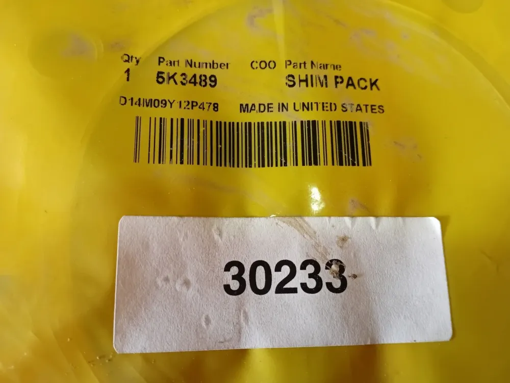 2.54mm Thick Steel Shim Pack 5K-3489