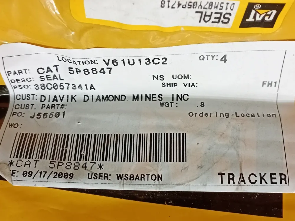 82.88mm Outer Diameter Lip Type Seal 5P-8847 (Pack 2)