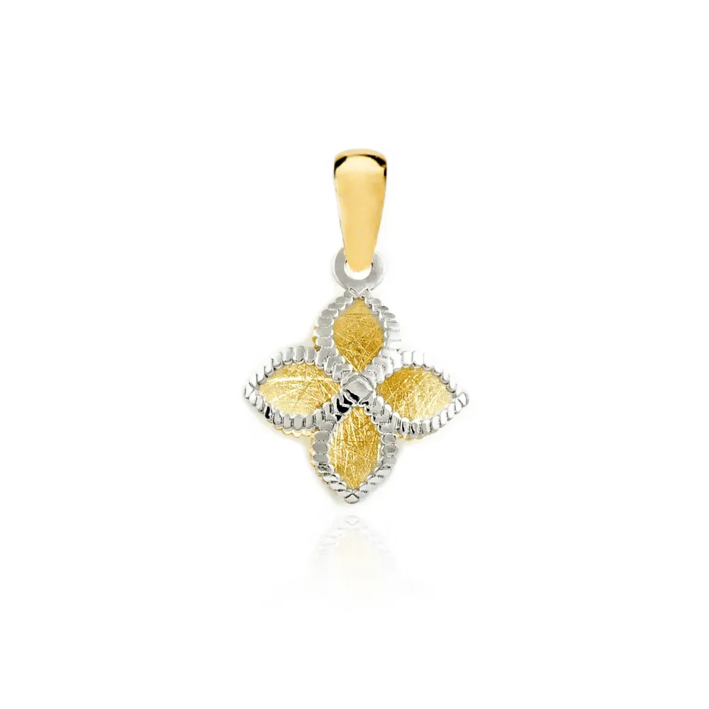 9ct two color goud Cross Pendant